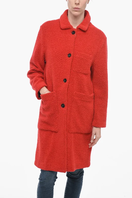 End Of The Year Woolrich Bouclè Wool HAZELTON Coat