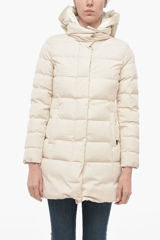 Designer Style Woolrich Down Jacket PUFFY PRESCOTT With Chest Piece