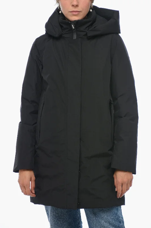 Comfortable Chic Woolrich Gore-Tex Fabric MARSHALL Down Jacket with Removable Hood