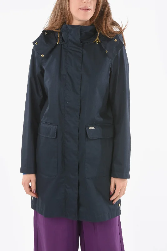Comfortable Sweaters Woolrich Hidden Closure WALKER Parka with Removable Hood