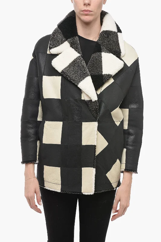 Elegant And Casual Woolrich Reversible MAYA Shearling Jacket