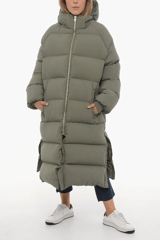 Layered Comfort Y-3 by Yohji Yamamoto ADIDAS Oversized Down Jacket with Hood