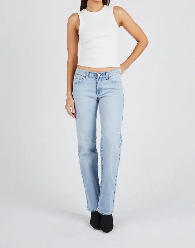 Soft Wearables 99 Low Straight Jeans In Gina