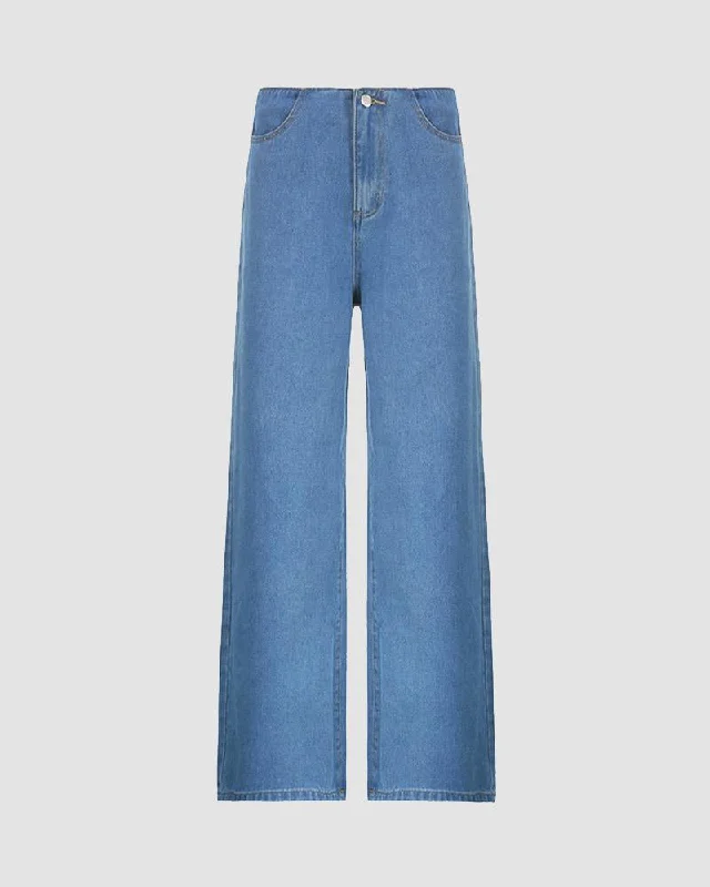 High-end Fashion Basinacre Denim Flare Jeans