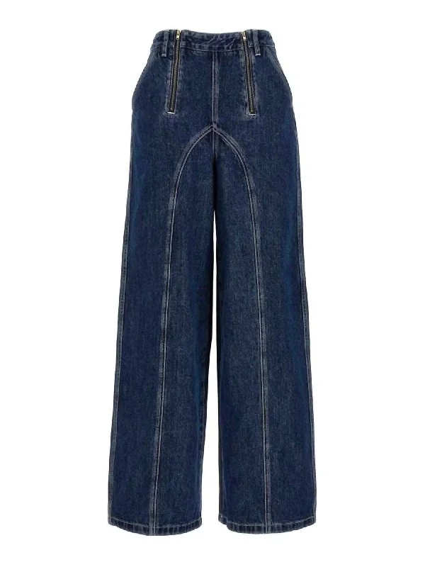 Trendy Comfort Wear Blue Stitch Detail Jeans