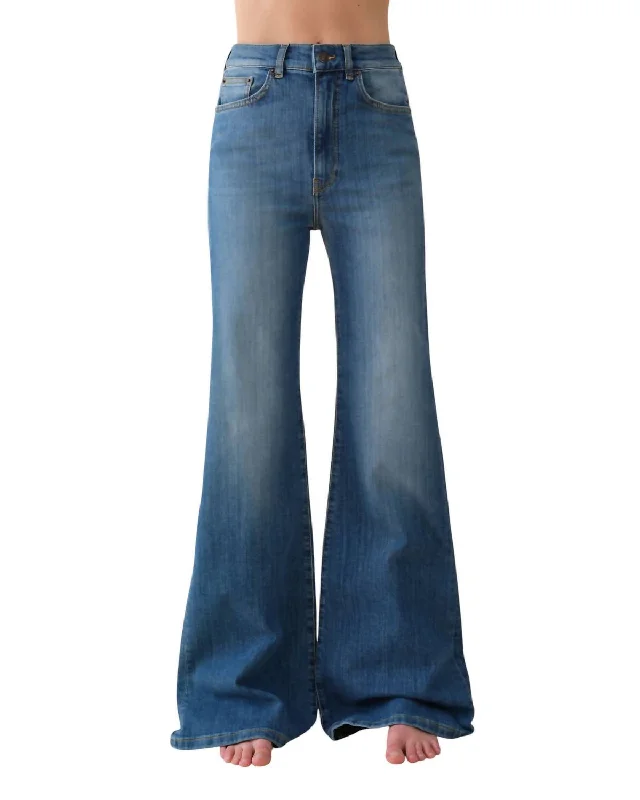 Casual Wear Fuji Jeans In Mid Vintage