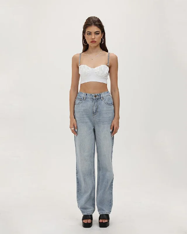 Versatile Outfits Hawkins High Waisted Denim Jeans