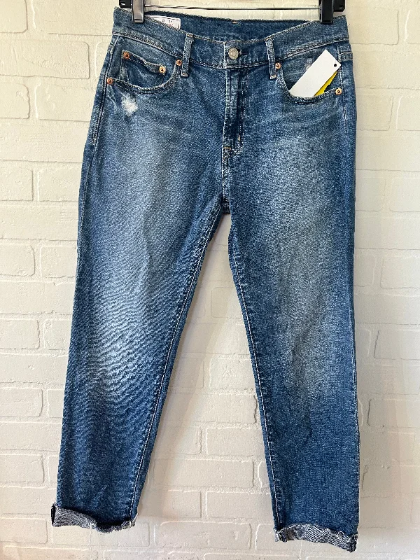 French Retro Jeans Boyfriend By Gap In Blue Denim, Size: 2