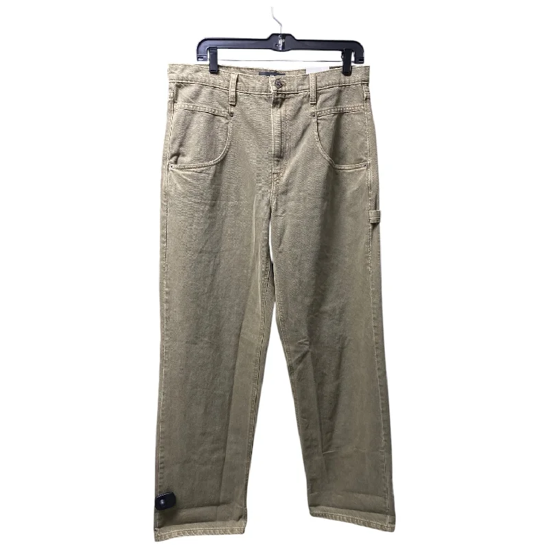 Breezy Comfort Jeans Cropped By Banana Republic In Green, Size: 10