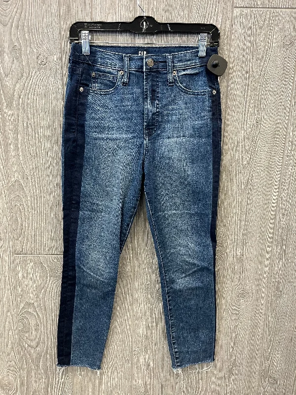 Easy-to-Wear Jeans Cropped By Gap In Blue Denim, Size: 4