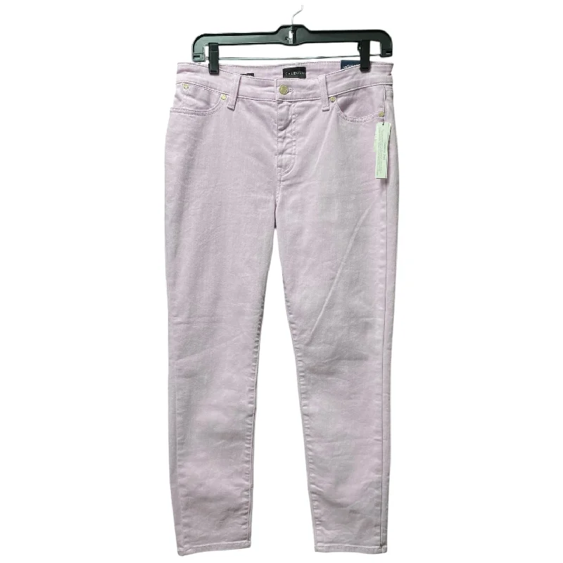 Sports Series Jeans Cropped By Talbots In Purple, Size: 8petite