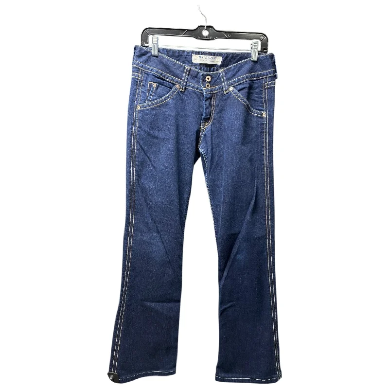 Light And Breathable Jeans Designer By Hudson In Blue Denim, Size: 8