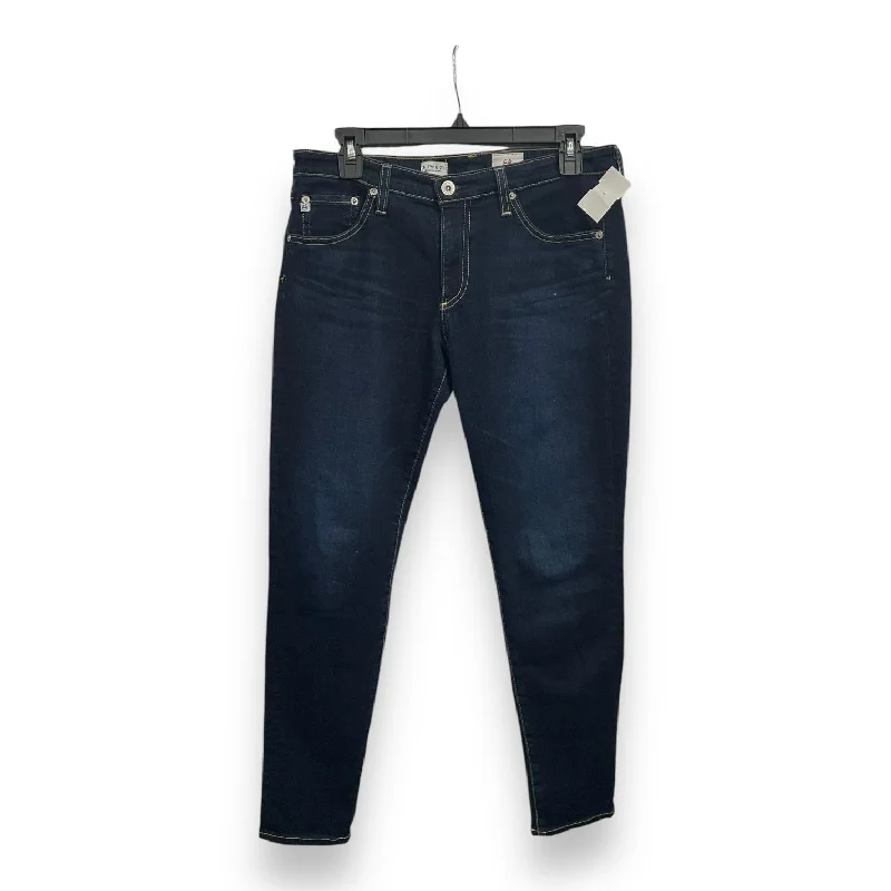 Versatile Itinerary Jeans Skinny By Hudson In Blue Denim, Size: 8