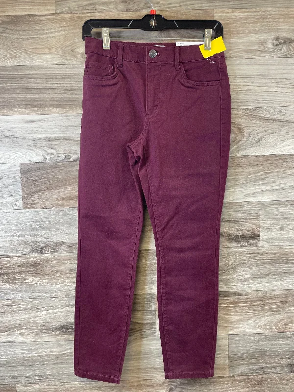 Simple Elegance Jeans Skinny By Loft In Purple, Size: 2