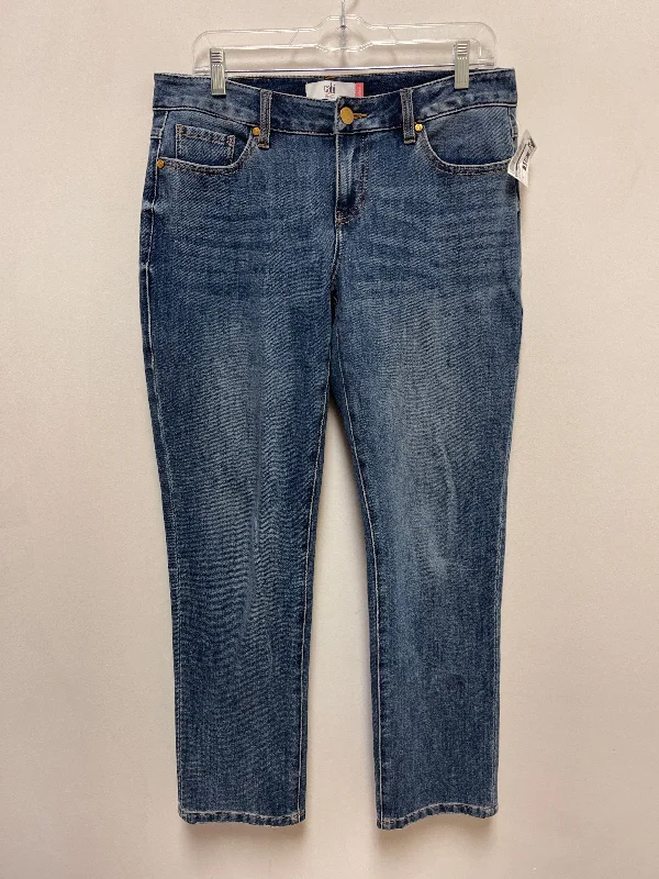 Fresh Comfort Jeans Straight By Cabi In Blue Denim, Size: 4