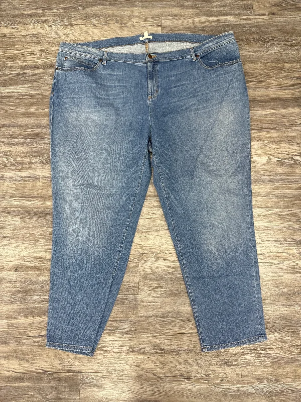 Soft Knitwear Jeans Straight By Eileen Fisher In Blue Denim, Size: 24