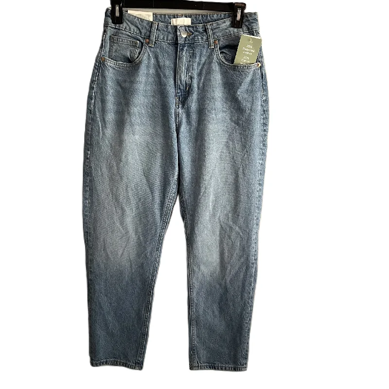 Modern Tailoring Jeans Straight By H&m In Blue Denim, Size: 8
