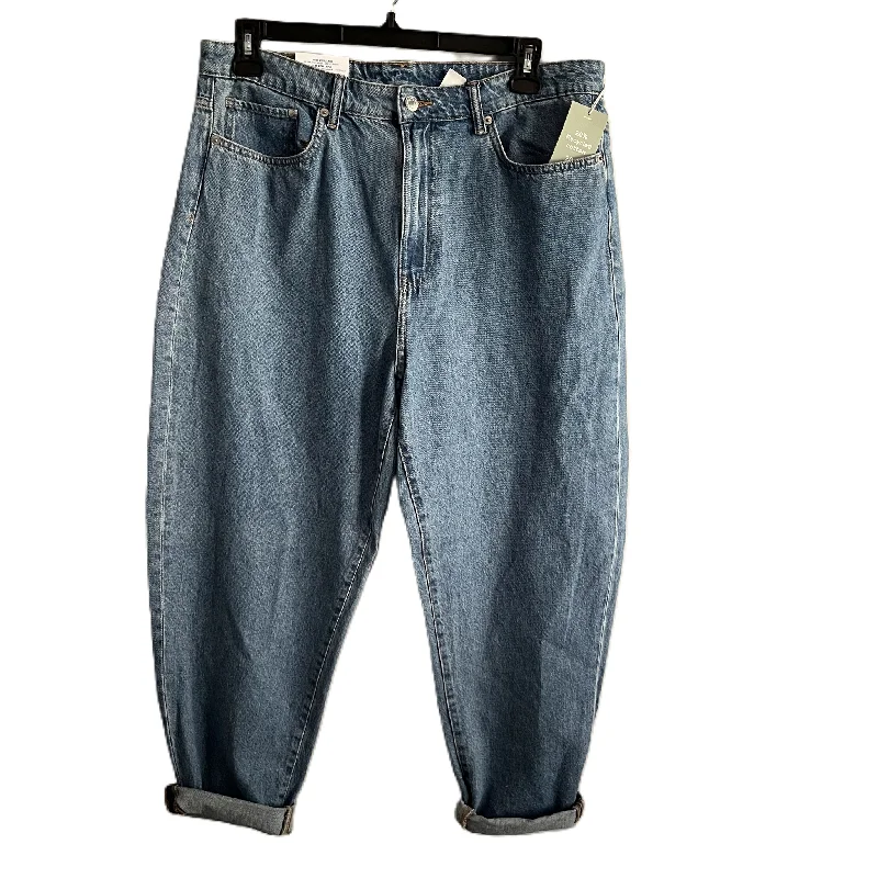 Practical Style Jeans Straight By H&m In Blue, Size: 14