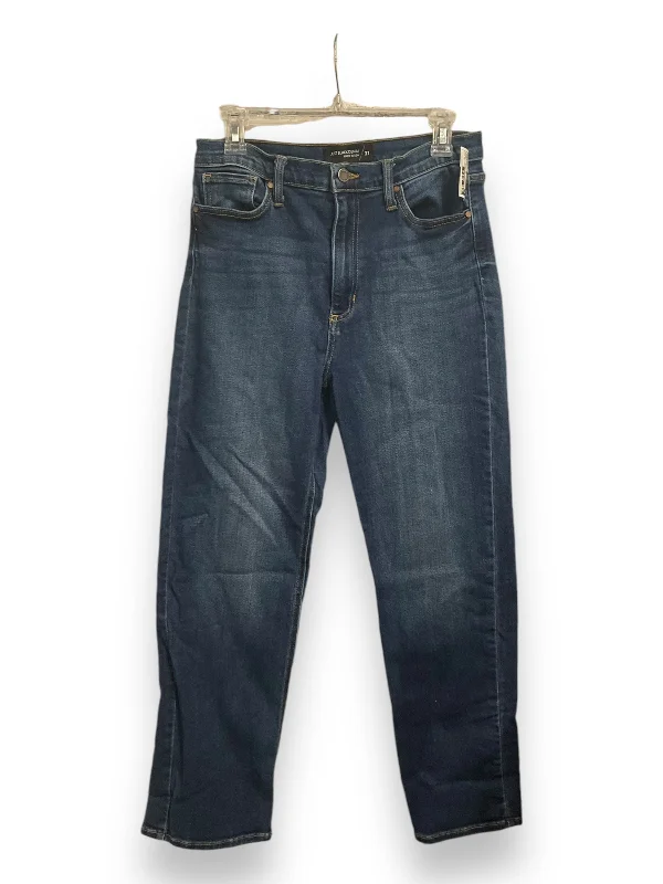 Low-key Luxury Jeans Straight By Just Black In Blue, Size: 12