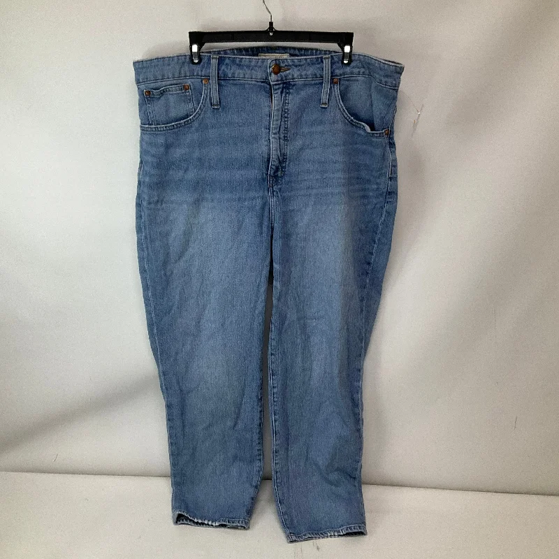 Comfortable Jackets Jeans Straight By Madewell In Blue Denim, Size: 16