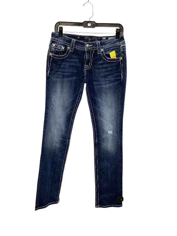 French Style Jeans Straight By Miss Me In Blue Denim, Size: 6