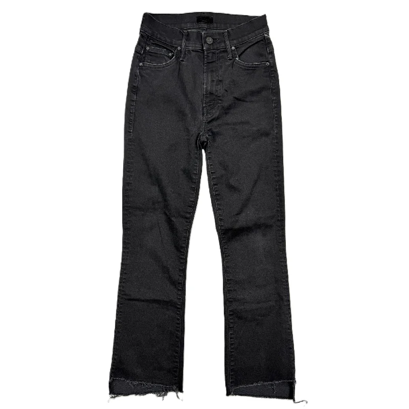 Free And Casual Jeans Straight By Mother In Black Denim, Size: 2
