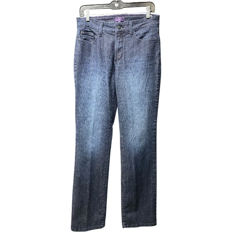 Cute Design Jeans Straight By Not Your Daughters Jeans In Blue Denim, Size: 8