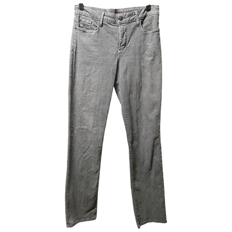 Casual Fit Jeans Straight By Not Your Daughters Jeans In Grey, Size: 10