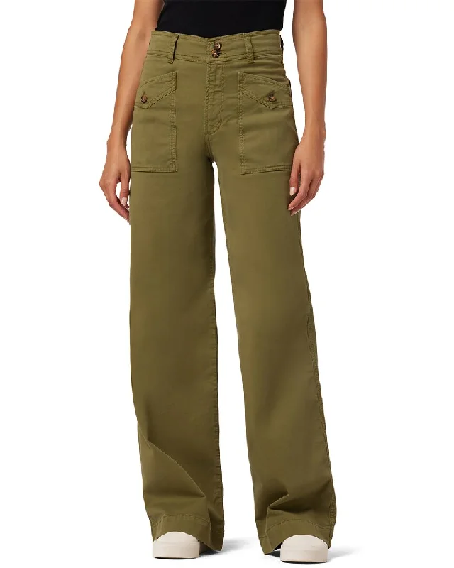 Exquisite Craftsmanship JOE'S Jeans The Premium Burnt Olive Cargo Wide Leg Jean