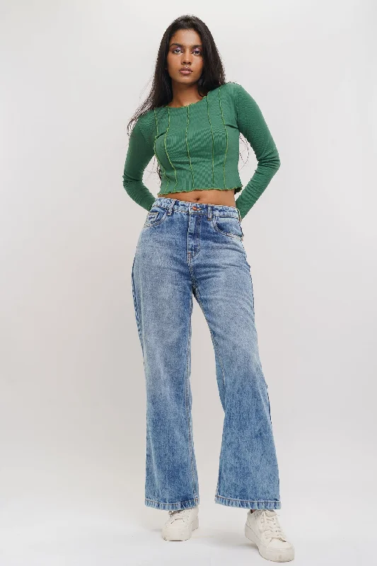 Timeless Comfort Light Blue Wide Jeans