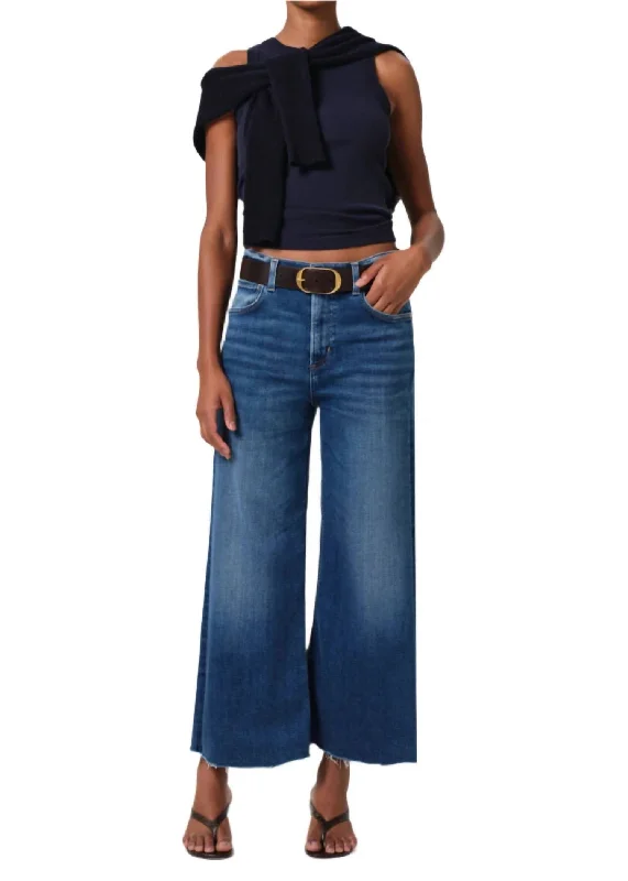 Versatile Wear Lyra Wide Leg Crop Jean In Ambry