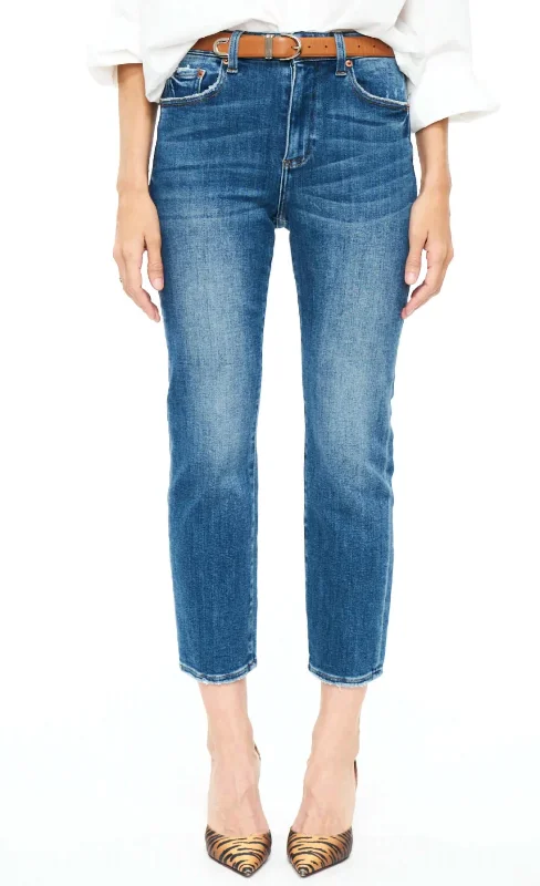Relaxed Fit Wear Monroe High Rise Slim Cigarette Jeans In Indio