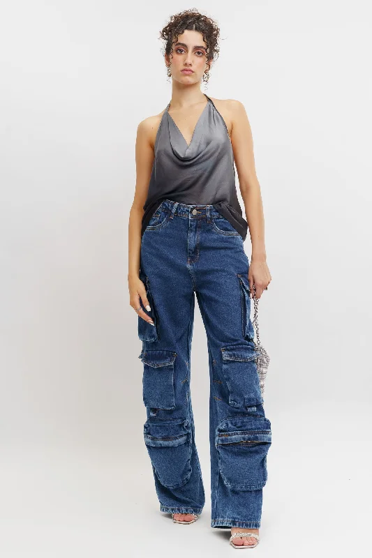 High Street Fashion Pocket Play Cargo Pants