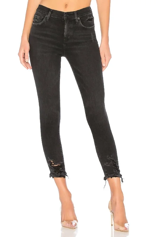 Soft Touch Sophie High Rise Skinny Crop Jeans In Temple