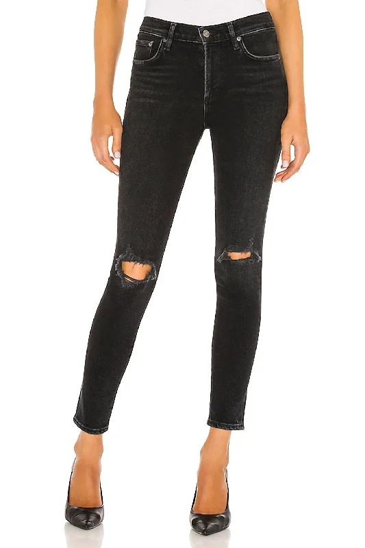 Beautiful Romance Sophie Mid Rise Ankle Jeans In Trademark