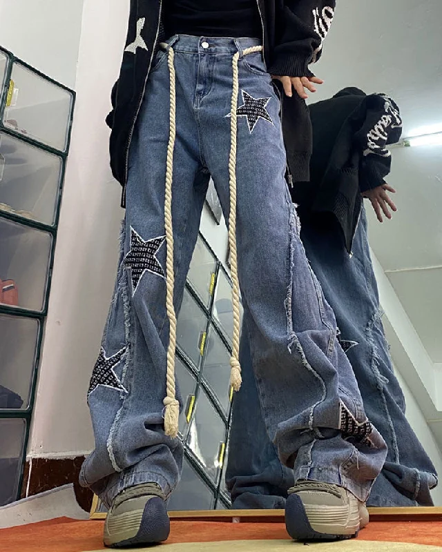Cozy Fitting Star Energy Slouch Denim Jeans