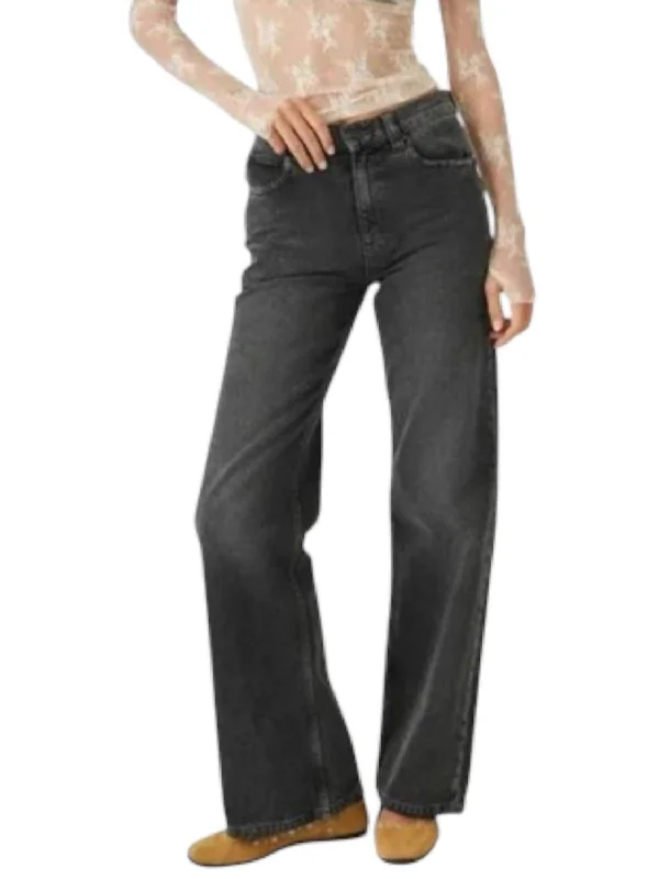 Soft Clothing Tinsley Baggy High Rise Jeans In Black