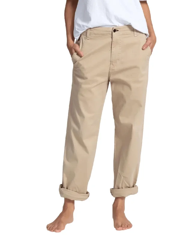 Trendy Layers Twill Chino Jeans In Fatigue