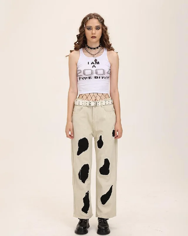 High-quality Fabrics Vacuum Portals High Waisted Jeans