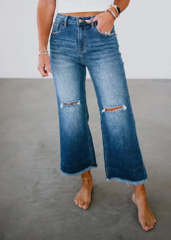 Breathable Design Viola Wide Leg Jeans