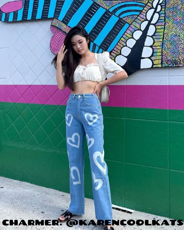 Soft Layers Wispy Hearts Jeans