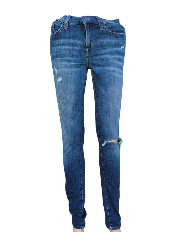 Comfortable Sweaters Women's Vintage Reserve Distressed Jean In Blue