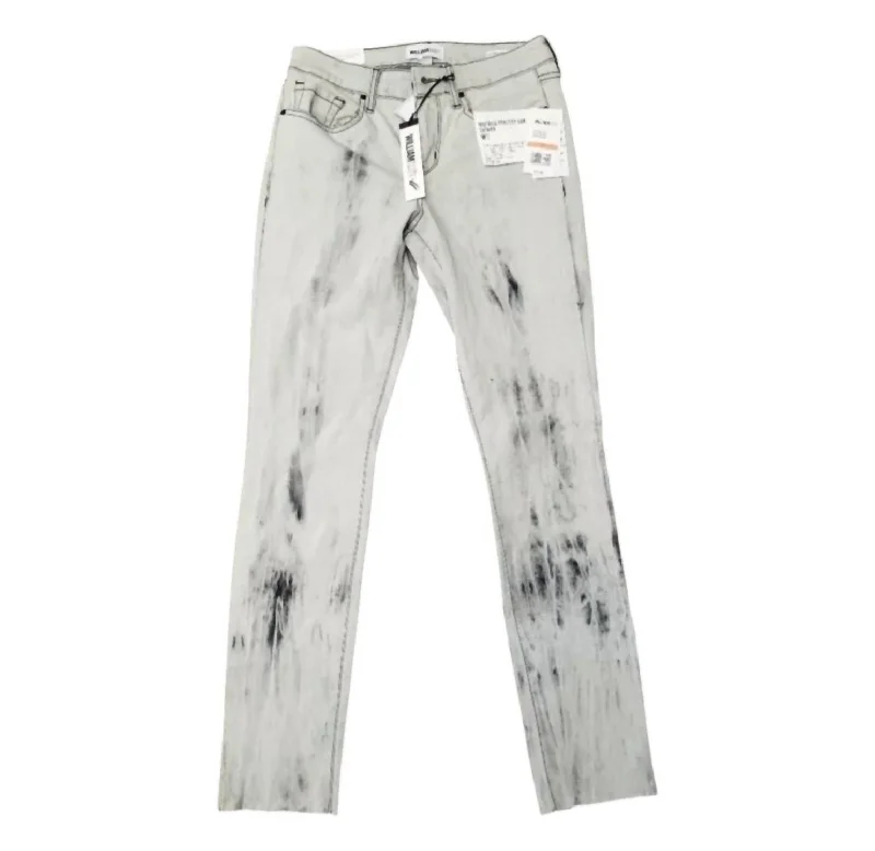 Soft Style Women's Washed Mid Rise Skinny Jeans In Gray