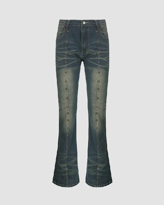 Chic Outfits Zircana Skinny Flare Denim Jeans