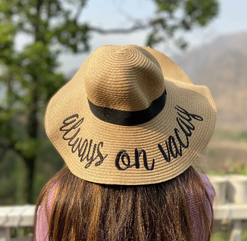 Casual Comfort Wear Always on Vacay Straw Hat