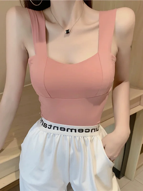 Warm Comfort Basco Seamless Tank Tops with Inbuilt Bra