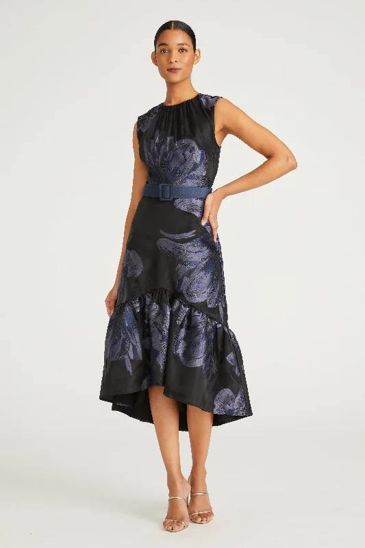 Lace Design Beatrix Tea Length Dress