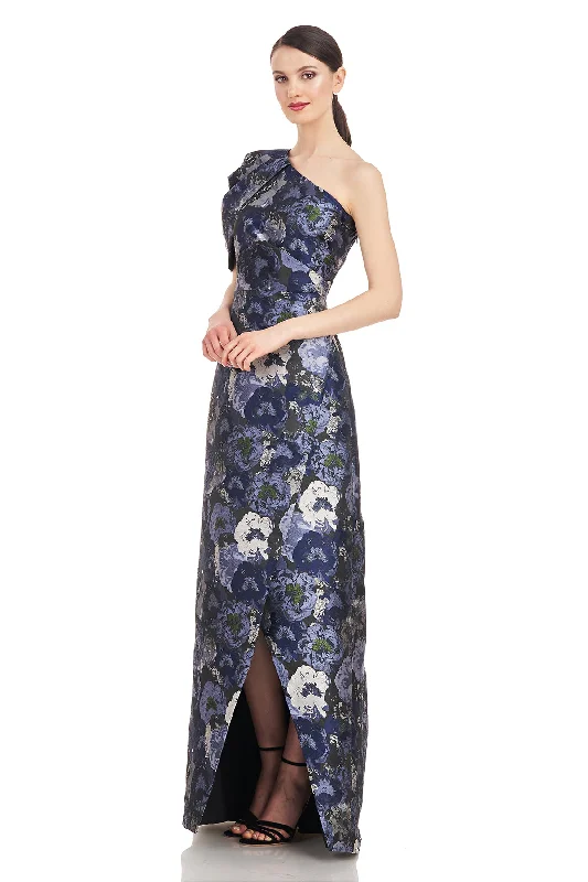 French Style Briana Shoulder Draped Gown