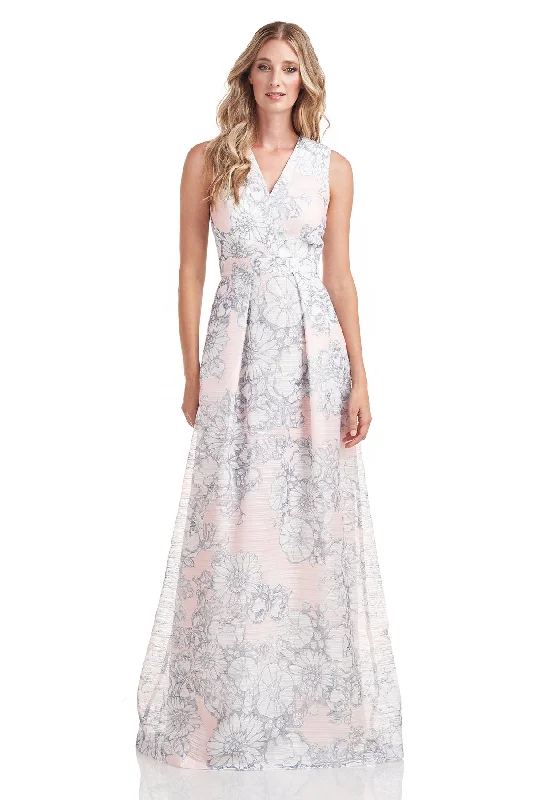 High Street Design Eloise V-Neck Gown