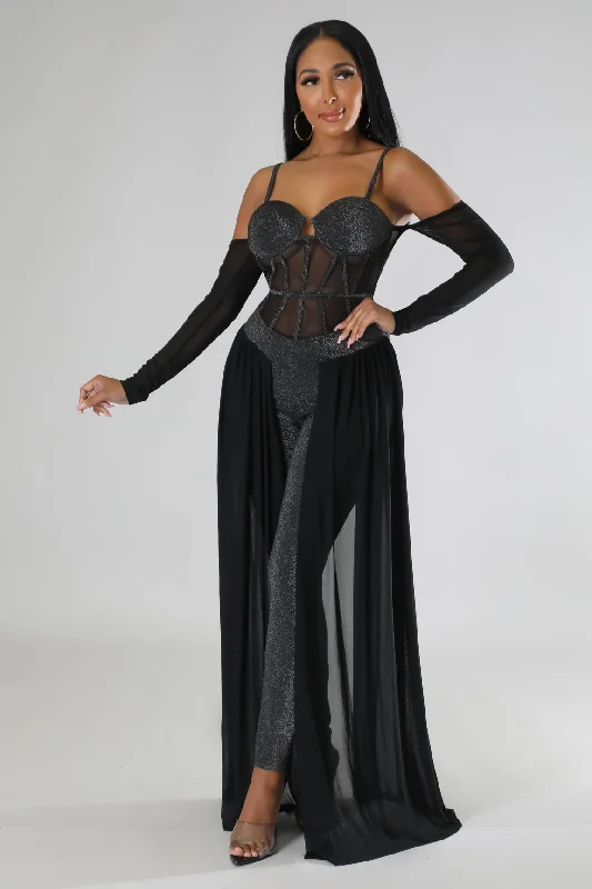 Fashion Must-have Glittering Skies Jumpsuit